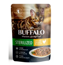Mr. Buffalo Sterilized Cat (Цыпленок в соусе), 85 г
