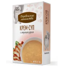 Деревенские лакомства Крем-суп с морским угрём, 35 г х 4 шт (Box)
