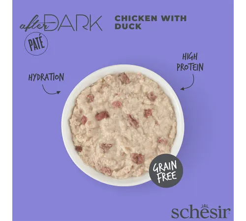 Schesir After Dark Pate (Курица, утка), 80 г