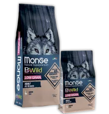 Monge Dog BWild Low Grain Adult All Breeds (Гусь) 2,5 кг