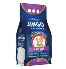 JINGO Наполнитель бентонитовый Lavender, 5 л
