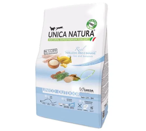 Unica Natura Unico Outdoor (Треска, рис, банан) 350 г