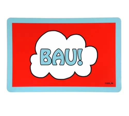 CAMON Коврик под миску с буквами BAU! 43 х 28 см