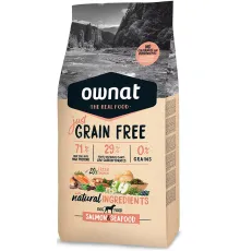 OWNAT Just Grain Free Adult Dog (Лосось и морепродукты), 3 кг срок до 10.05.2026 г