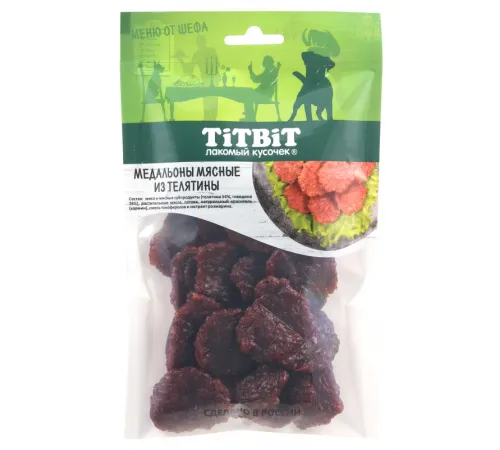 ТИТБИТ Медальоны мясные из телятины Меню от Шефа, 80 г
