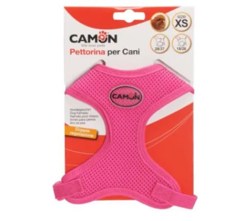 CAMON Шлея из сетчатого полиэстра фуксия XS, 28-37 см