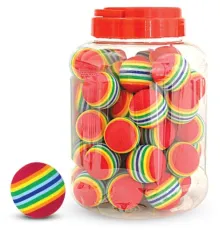 Triol 3821 Игрушка Мячик полосатый, красный, 1 шт