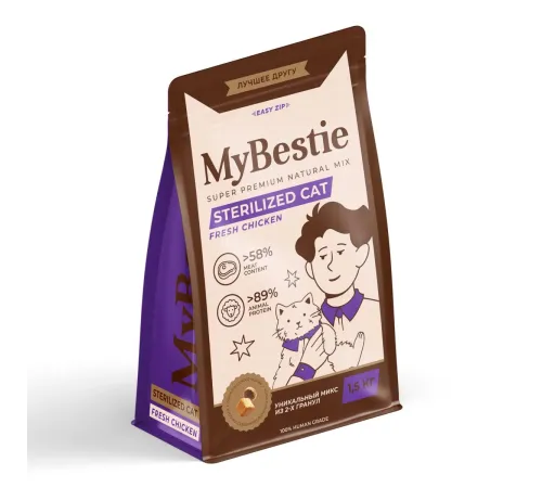 MyBestie Sterilized Cat (Курица), 400 г