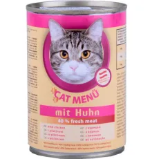 CAT Menu Консервир. корм для кошек (Курица), 415 г