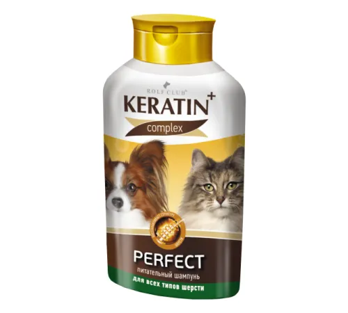 KeratinComplex Perfect Шампунь для всех типов шерсти кошек и собак, 400 мл