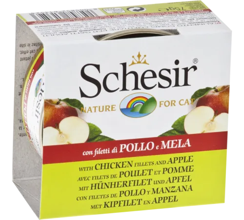 Schesir Chicken Аpple (Цыпленок, яблоко) 75 г х 10 шт