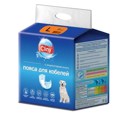Cliny Пояса для кобелей, L (9 шт)