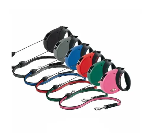 Рулетка Flexi Comfort Long М, трос 8 м, (синий)