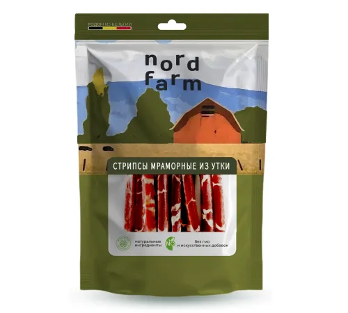 Nord Farm Стрипсы мраморные из утки, 90 г