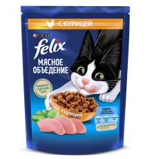Felix Мясное объедение для взрослых кошек (Курица), 200 г