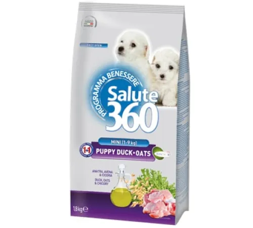 Salute 360 Puppy Small (Утка, овёс), 800 г