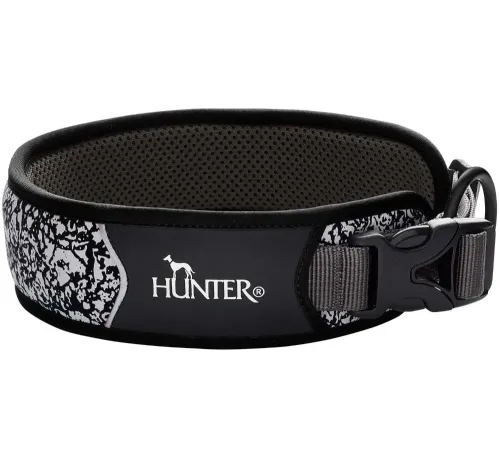 Hunter Ошейник Divo Reflect, серо-черный, 35-45/M