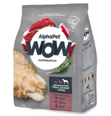 AlphaPet WOW Superpremium Dog Maxi Adult (Говядина с сердцем), 3 кг