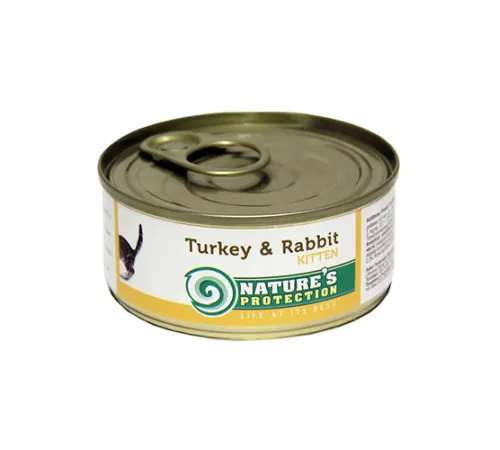 Nature's Protection Kitten Turkey & Rabbit (Индейка, кролик) 100 гр