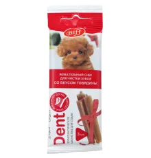 ТИТБИТ Жевательный снек DENT со вкусом говядины для мини пород, 3 шт/уп
