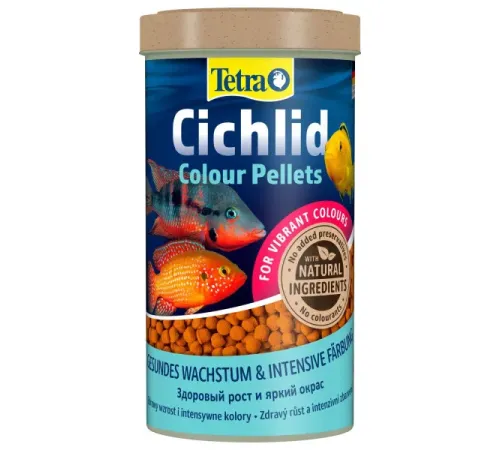 Tetra Корм Cichlid Colour Pellets, 10 л (3,9 кг)