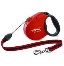 Поводок-рулетка Triol by Flexi Standart Soft трос 5 м (L) красный