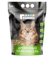 Гамма Наполнитель впитывающий древесный (крупный), 5 л