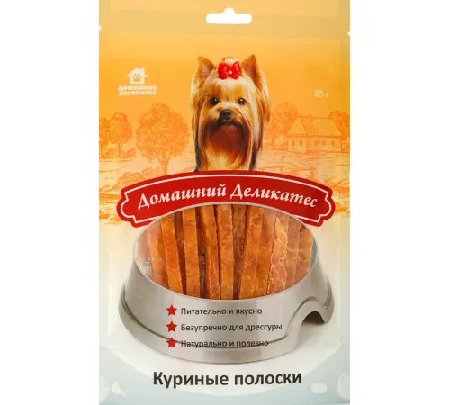 Домашний деликатес Куриные полоски 85 г