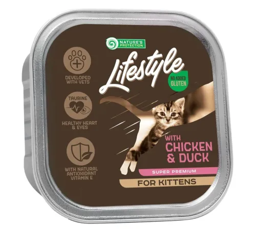 Nature's Protection Консервы Lifestyle Kitten (Курица, утка), 85 г