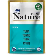 Prime Nature Паучи Тунец в желе для котят, 100 г