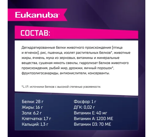 Eukanuba Puppy Small & Medium Breed (Ягненок), 800 г