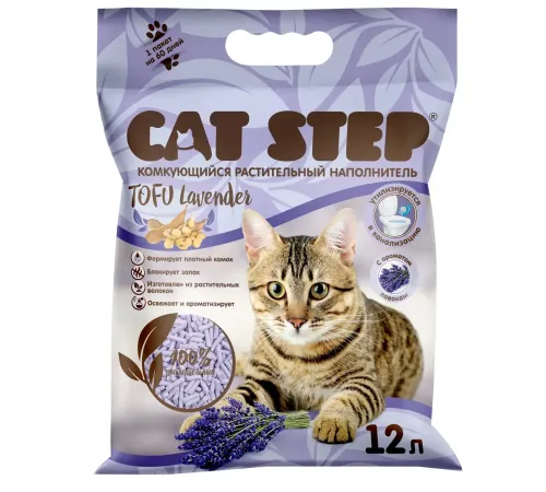 Cat Step Tofu Lavender, 12 л (5,4кг)