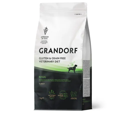 Grandorf Vet Dog Renal (Индейка), 1 кг