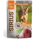 Sirius Консервы для кошек (Утка с клюквой в соусе), 85 г х 24 шт