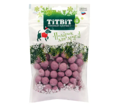 ТИТБИТ Мясные конфеты с черникой (Новогодняя коллекция), 70 г