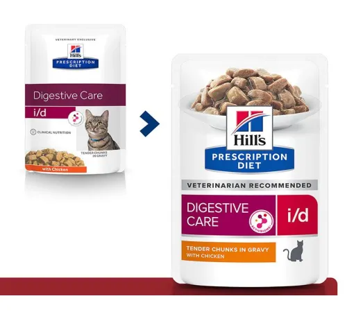 Hill's Prescription Diet i/d Digestive Care Влажный корм для кошек (курица) 85 г