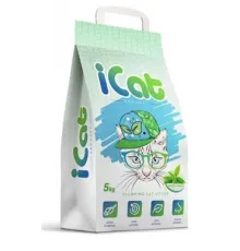 iCat Наполнитель комкующийся Зеленый сад 5 кг