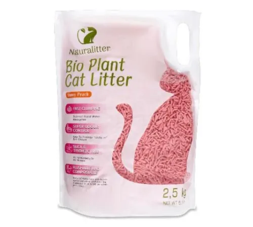 Naturalitter Bio Plant Cat Litter Персик, 6 л (2,5 кг)