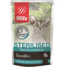 BLITZ Sensitive Sterilised (Кролик и клюква), 85 г