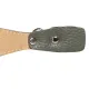 Mr.Kranch Ошейник кожаный с QR-адресником, оливковый, 20-24 см