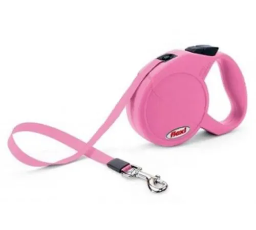 Поводок-рулетка Flexi Mini Compact XS, лента 3 м, розовый
