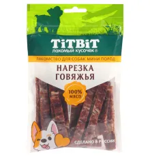 ТИТБИТ Нарезка говяжья для собак мини пород, 70 г