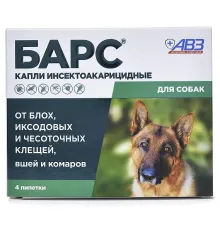 Агроветзащита Барс капли от блох и клещей для собак, 1 пипетка 0,67 мл