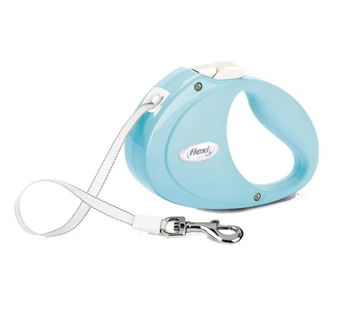 Рулетка Flexi Puppy, лента 2 м, светло-голубая, до 12 кг