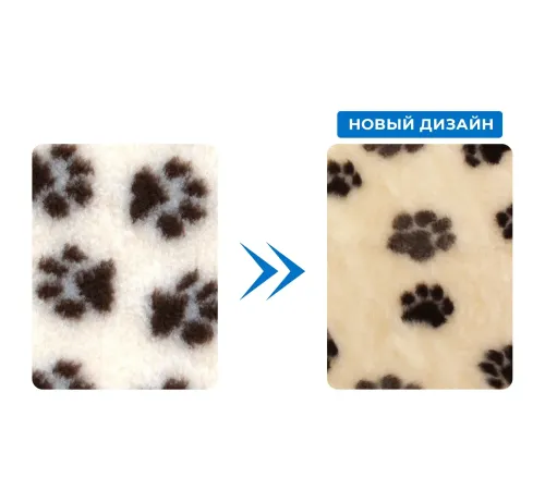 ProFleece Коврик меховой 1х1,6 м, сливки/шоколад
