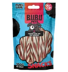 Bubu Pets Сэндвич с бараниной и треской, твистер, 100 г