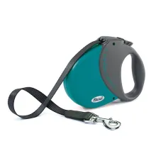 Рулетка Flexi Comfort Compact L, лента 5 м (морская волна)