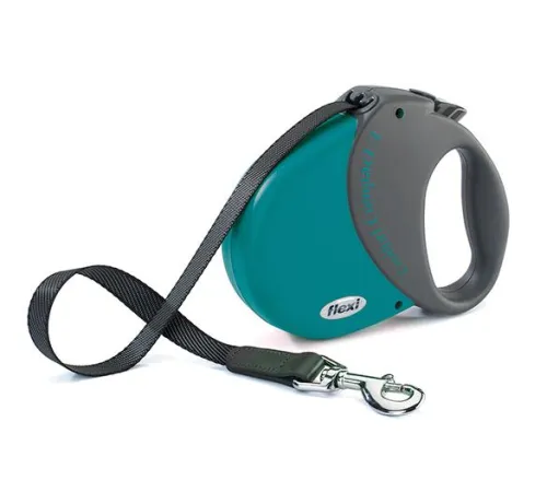 Рулетка Flexi Comfort Compact L, лента 5 м (морская волна)
