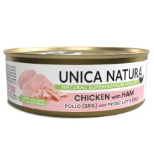 Unica Natura Консерва для кошек (Курица, ветчина), 70 г