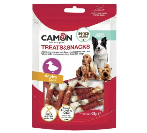 CAMON Косточки жевательные с мясом утки, 80 г
